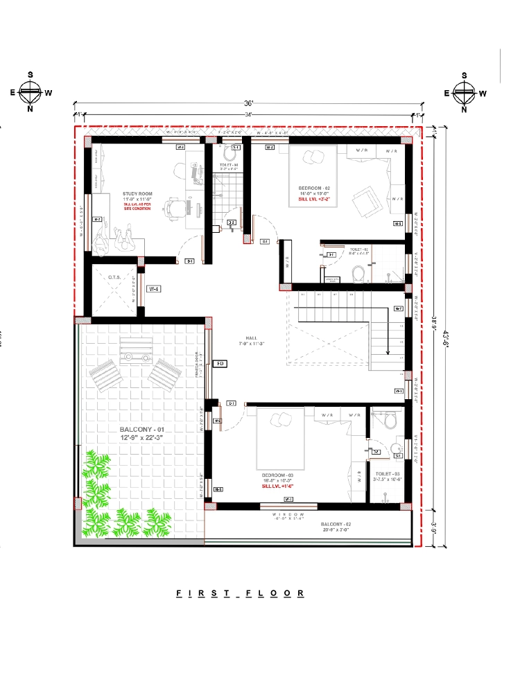 Vilangudi - Madurai vilangudi first floor plan img