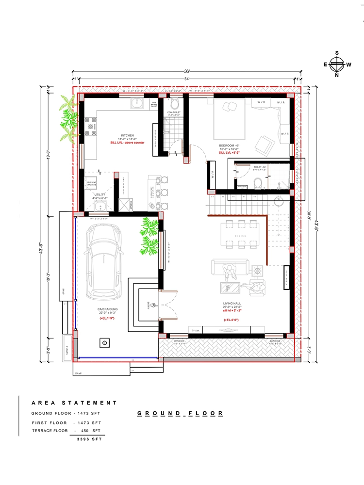 Vilangudi - Madurai vilangudi ground plan img